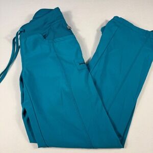 Cherokee Infinity XXS‎ Petite Teal Blue Drawstring Waist Scrub Pants